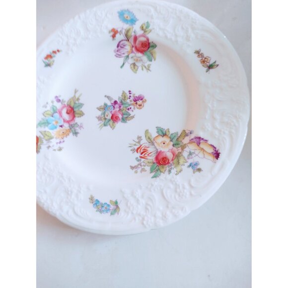 COALPORT SEVRES GROUP PATTERN EMBOSSED Bread & Butter Plates (set of 6)   5 1/2" - Picture 7 of 16